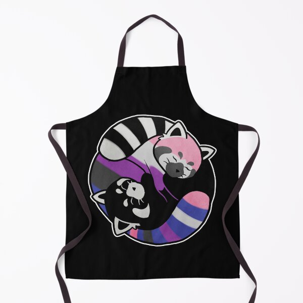 Item preview, Genderfluid Red Panda Yin Yang LGBT Pride Flag designed and sold by Clara Hollins.