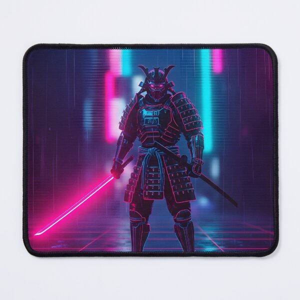 Item preview, Neon Shogun - Futuristic Cyberpunk Samurai designed and sold by powersunlight.
