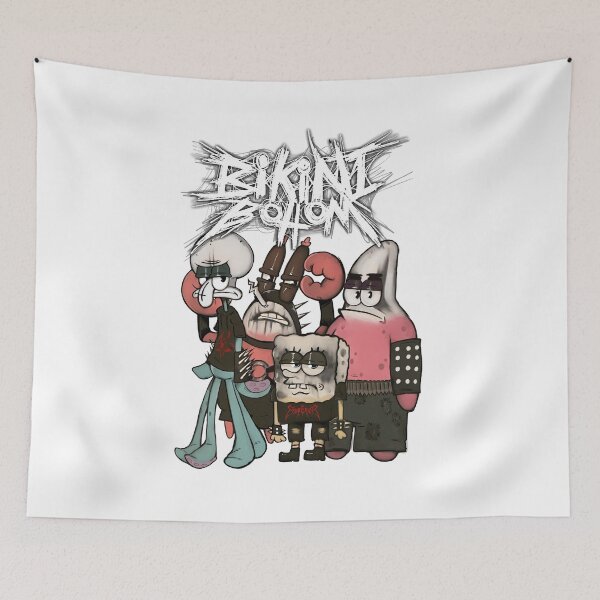 Item preview, Spongebob Squarepants Black Metal designed and sold by greenspacefing.