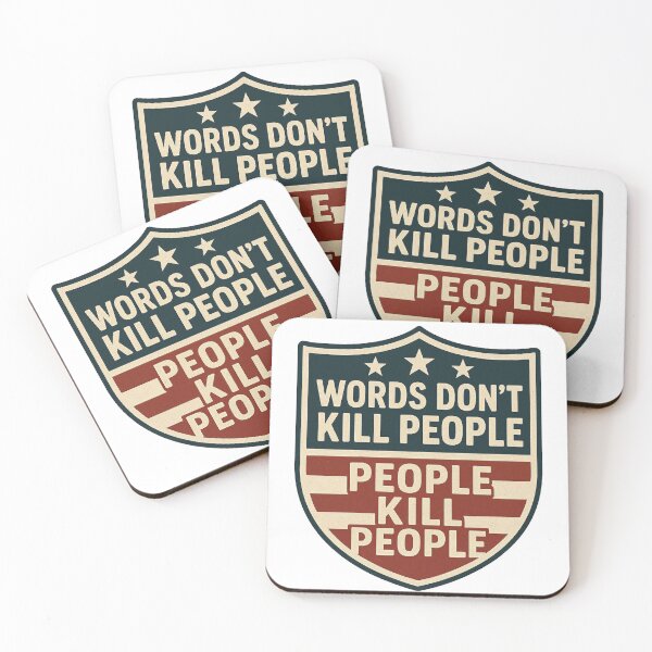 Item preview, Words Don't Kill People designed and sold by Old Man Athletics.
