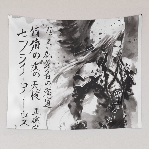 Item preview, Sephiroth Sumi-e  designed and sold by AnimeArsenalPrints.