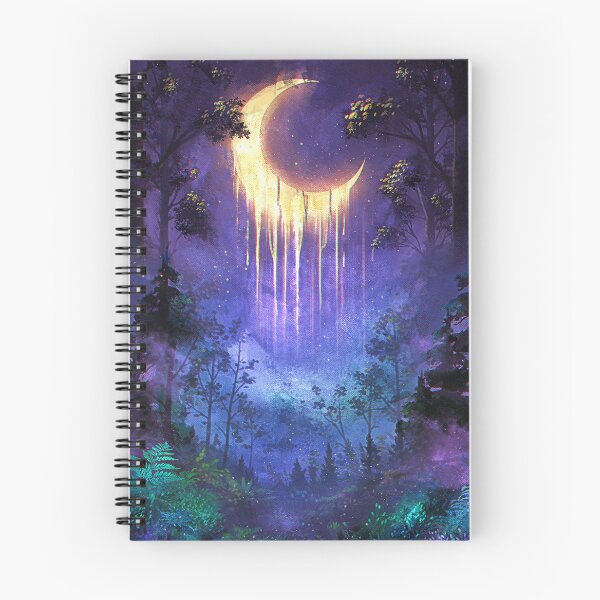 Item preview, Dripping Crescent Moon - Enchanted Forest Fantasy Art designed and sold by Ulfeid3.