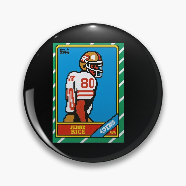 Item preview, Jerry Rice Retro Pixel Art Football Card – #80 San Francisco Legend designed and sold by TheArtOfCar.