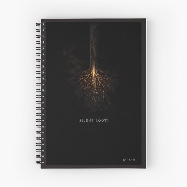 Item preview, Silent Roots- Minimalist Gold Lightning Nature Art designed and sold by Deep Quiet .