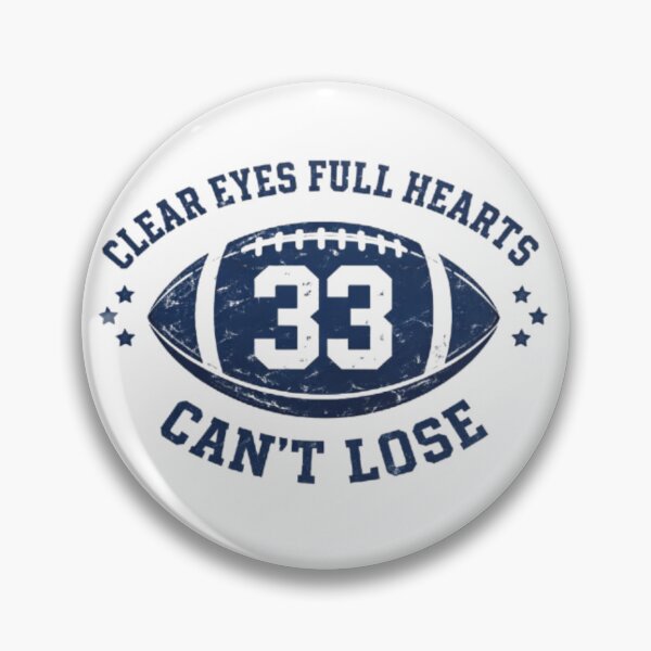 Item preview, Clear Eyes Full Hearts Can’t Lose – Football 33 Motivational Emblem designed and sold by ALIOOMEKK75.