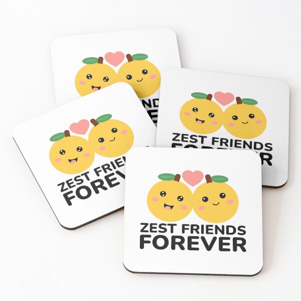 Item preview, Zest Friends Forever – Cute Best Friend Orange Pun designed and sold by Shape Snip Studio.