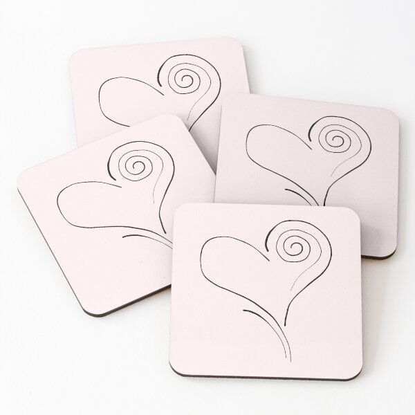 Item preview, Heart With Spiral Minimal Line Art Illustration designed and sold by StructureMeBG.