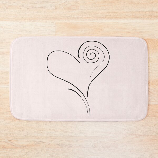 Item preview, Heart With Spiral Minimal Line Art Illustration designed and sold by StructureMeBG.