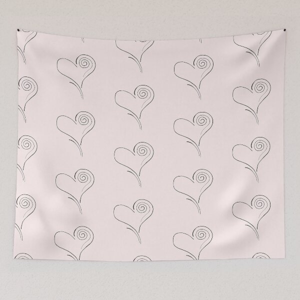 Item preview, Heart With Spiral Minimal Line Art Illustration designed and sold by StructureMeBG.