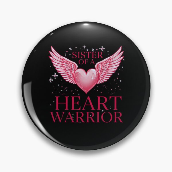 Item preview, Proud Sister of a Heart Warrior – CHD Awareness T-Shirt  Congenital Heart Defect Support Shirt designed and sold by Martysstore.
