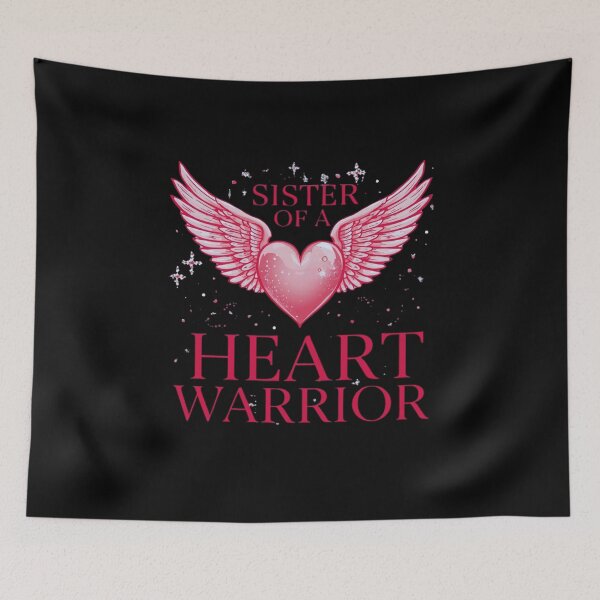 Item preview, Proud Sister of a Heart Warrior – CHD Awareness T-Shirt  Congenital Heart Defect Support Shirt designed and sold by Martysstore.