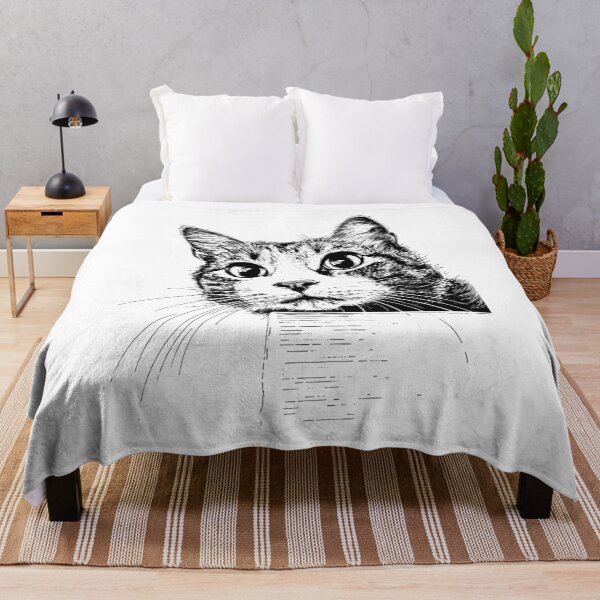 Item preview, Minimalist Scribble Cat Abstract Sketch Line Art Japanese designed and sold by MuniraWearify.