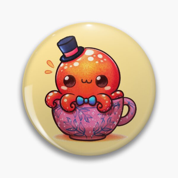 Item preview, Sir Octopus with Tiny Hat in a Mug - Kawaii Chibi designed and sold by Ulfeid3.