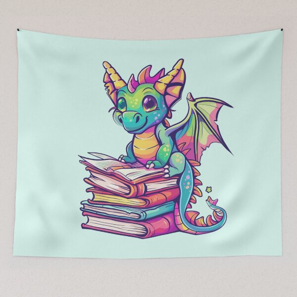 Item preview, Book Hoarding Dragon designed and sold by bubblyrainbow.