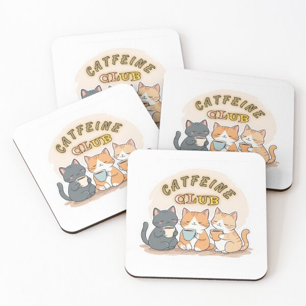 Item preview, Cutie and Kawaii Three nice cats reunite in their CATFEINE CLUB  designed and sold by Giulivo Store Graphic.
