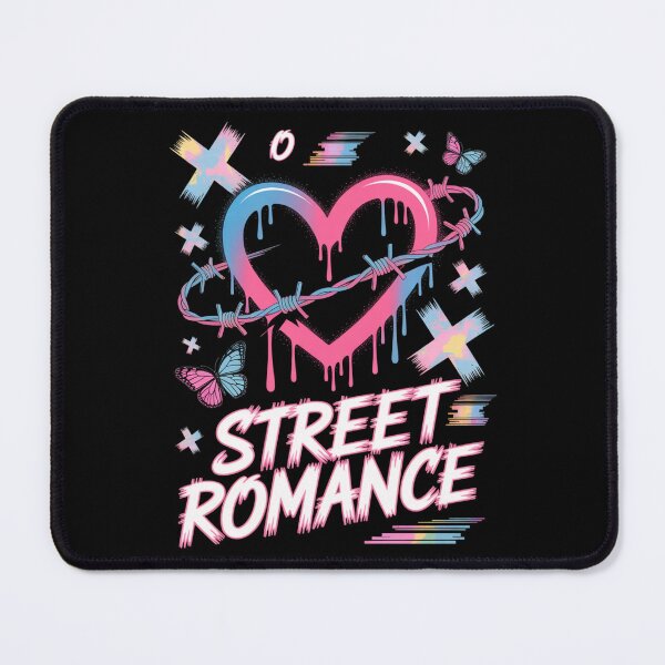 Item preview, Street Romance Dripping Heart Barbed Wire Butterfly Glitch Valentine's Day designed and sold by DarylWelsh2024.