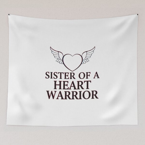 Item preview, Proud Sister of a Heart Warrior – CHD Awareness T-Shirt  Congenital Heart Defect Support Shirt designed and sold by Martysstore.