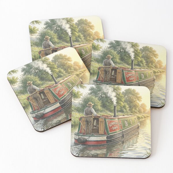 Item preview, Summer Morning Narrowboat Heaven designed and sold by Be Original - Seb Jay.