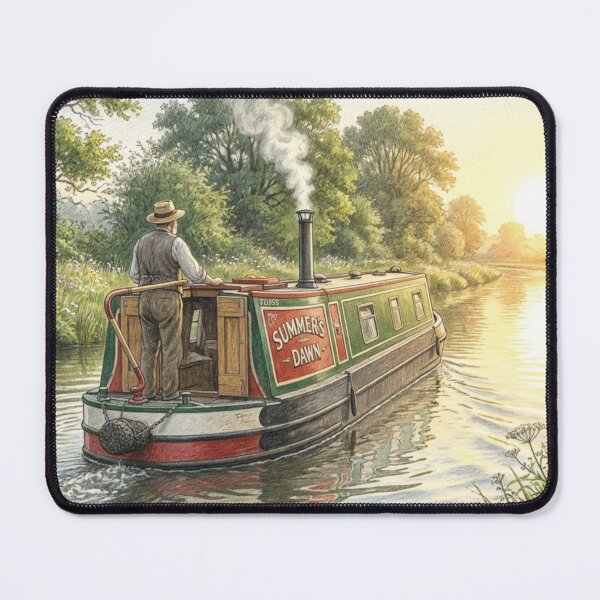 Item preview, Summer Morning Narrowboat Heaven designed and sold by Be Original - Seb Jay.
