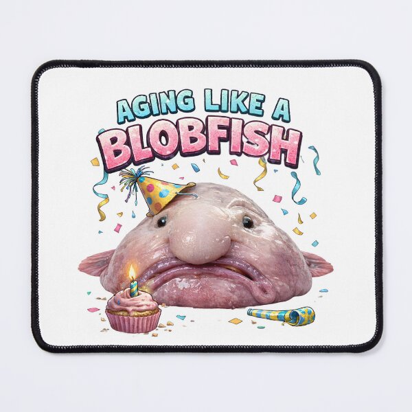 Item preview, Happy Birthday BlobFish Gift Aging Like A Blob Fish designed and sold by HairballsSheds.
