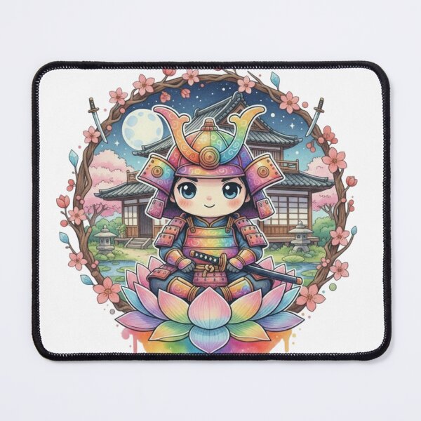 Item preview, Cute Samurai Moon - Cute Spirit Moon Art designed and sold by Magic House.