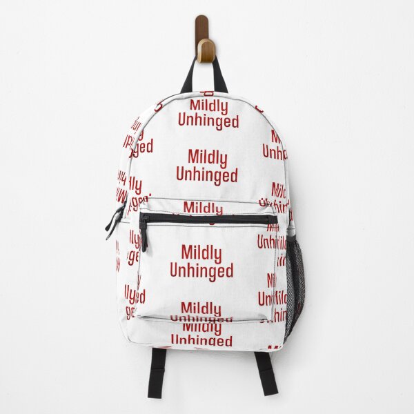 Item preview, Mildly Unhinged, Red designed and sold by Memes N Lore .