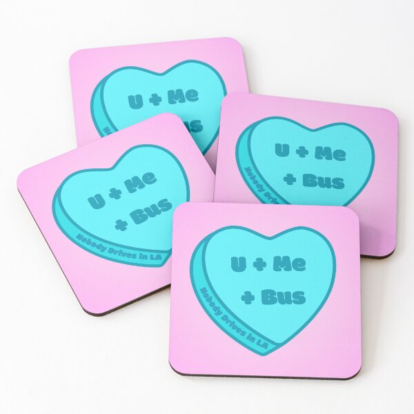 Item preview, U + Me + Bus Coversation Heart designed and sold by Nobody Drives in LA.