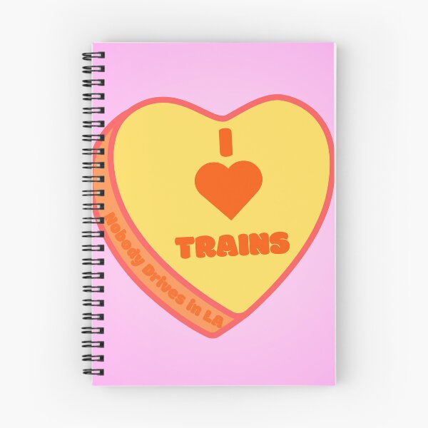 Item preview, I Heart Trains Conversation Heart designed and sold by Nobody Drives in LA.