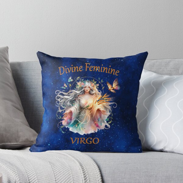 Item preview, Divine Feminine Virgo — The Maiden of Earth, Wisdom, and Celestial Grace designed and sold by MysticOzzy.