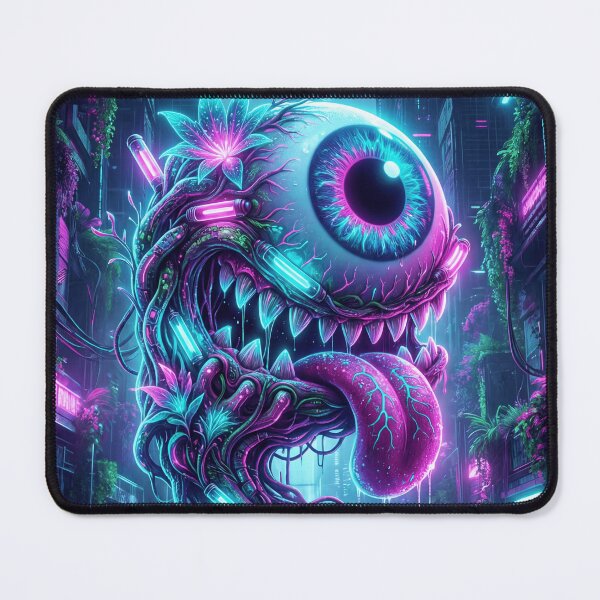 Item preview, Biopunk Monster Neon Surrealism Giant Eye Creature 2026 designed and sold by MarCinu Art.