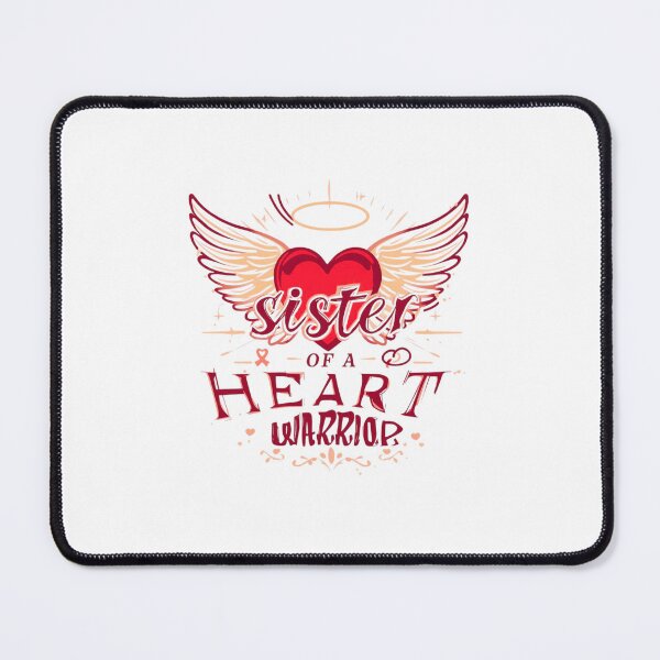 Item preview, Proud Sister of a Heart Warrior – CHD Awareness T-Shirt Congenital Heart Defect Support Shirt designed and sold by Martysstore.