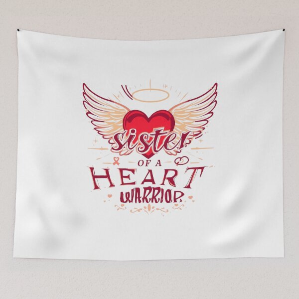 Item preview, Proud Sister of a Heart Warrior – CHD Awareness T-Shirt  Congenital Heart Defect Support Shirt designed and sold by Martysstore.