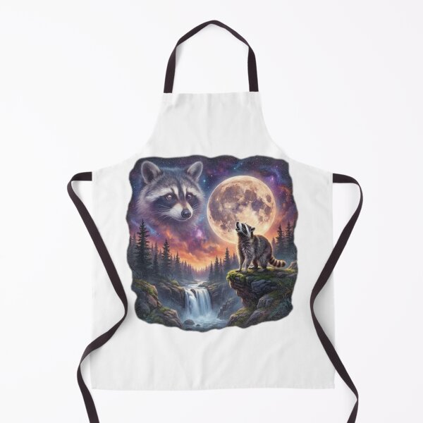 Item preview, Raccoon Howling At The Moon Vintage 90s Retro Trash Panda Graphic designed and sold by EvrmoodCo.