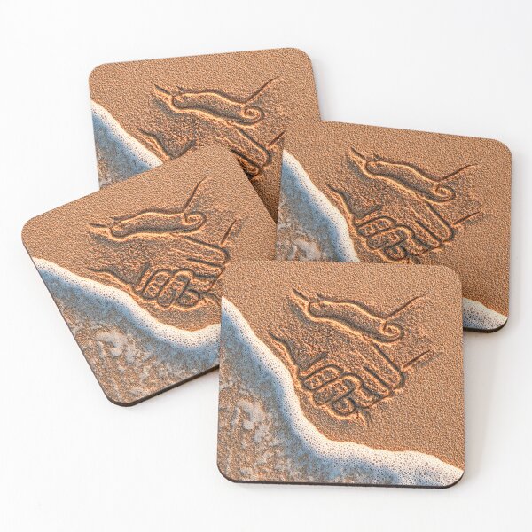 Item preview, Handshake Symbol Etched In Beach Sand designed and sold by chase-thewave.