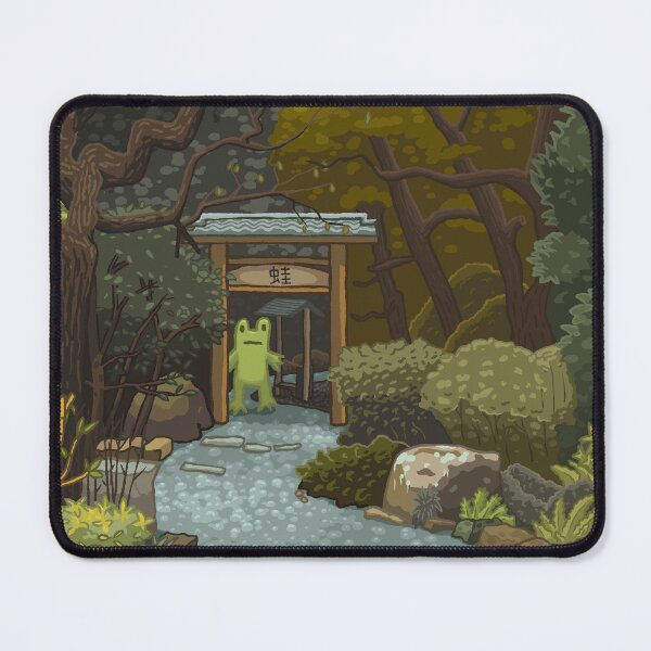 Item preview, Frog visiting the Shinto shrine designed and sold by Robiscuit.