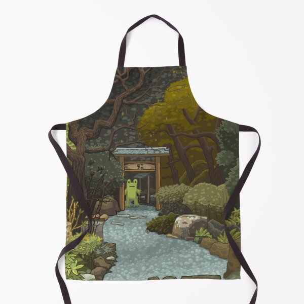 Item preview, Frog visiting the Shinto shrine designed and sold by Robiscuit.