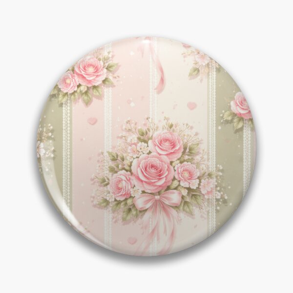 Item preview, Shabby Chic Floral Lace and Stripes designed and sold by scicilysimonee.