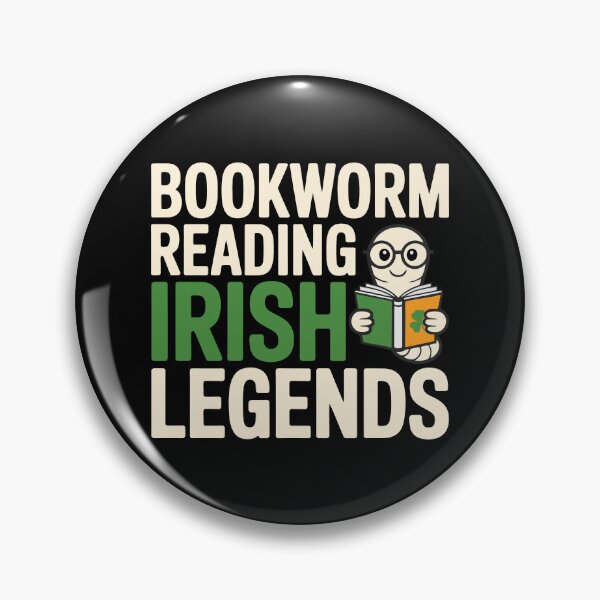 Item preview, Irish Legends Bookworm – Whimsical Folklore Reading Illustration designed and sold by NaturEdeN.