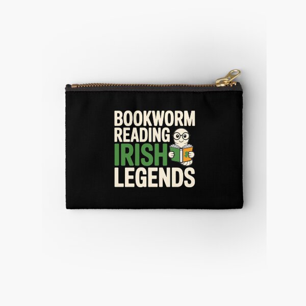 Item preview, Irish Legends Bookworm – Whimsical Folklore Reading Illustration designed and sold by NaturEdeN.
