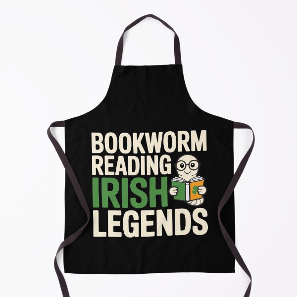 Item preview, Irish Legends Bookworm – Whimsical Folklore Reading Illustration designed and sold by NaturEdeN.