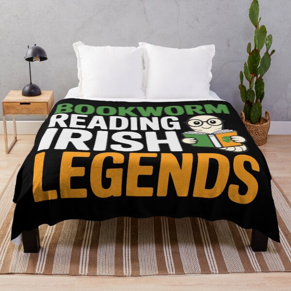 Item preview, Irish Legends Bookworm – Whimsical Folklore Reading Illustration designed and sold by NaturEdeN.