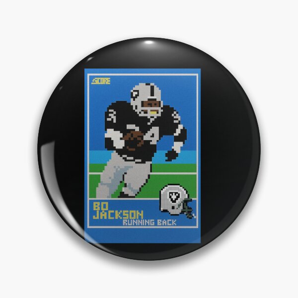 Item preview, Bo Jackson Retro Pixel Art Football Card – #34 Running Back Legend designed and sold by TheArtOfCar.