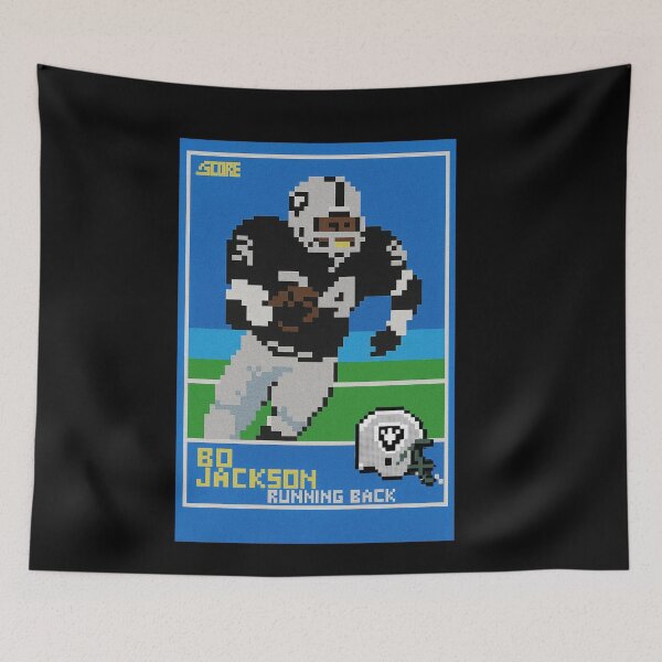 Item preview, Bo Jackson Retro Pixel Art Football Card – #34 Running Back Legend designed and sold by TheArtOfCar.