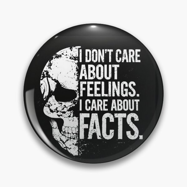 Item preview, Skull Statement Design Facts Over Feelings designed and sold by OK-Supply.