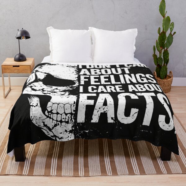 Item preview, Skull Statement Design Facts Over Feelings designed and sold by OK-Supply.