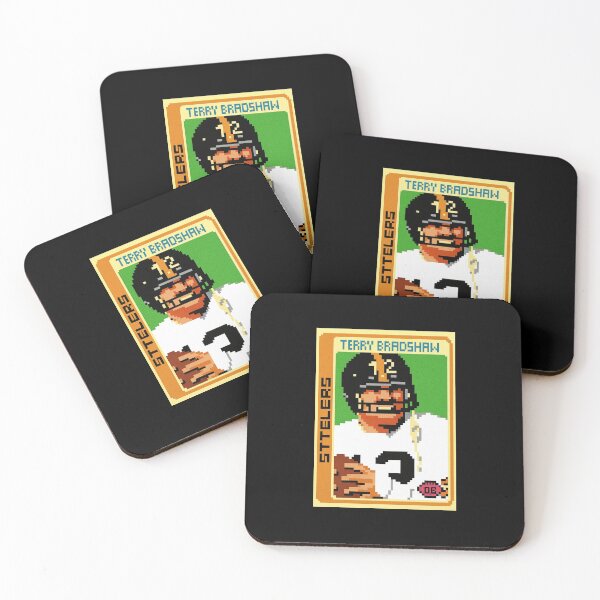 Item preview, Terry Bradshaw Retro Pixel Art Football Card – Steelers #12 Classic designed and sold by TheArtOfCar.