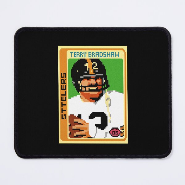 Item preview, Terry Bradshaw Retro Pixel Art Football Card – Steelers #12 Classic designed and sold by TheArtOfCar.