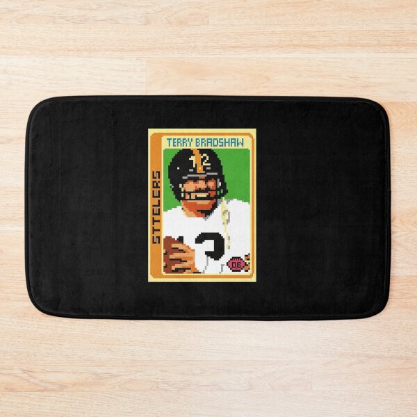 Item preview, Terry Bradshaw Retro Pixel Art Football Card – Steelers #12 Classic designed and sold by TheArtOfCar.