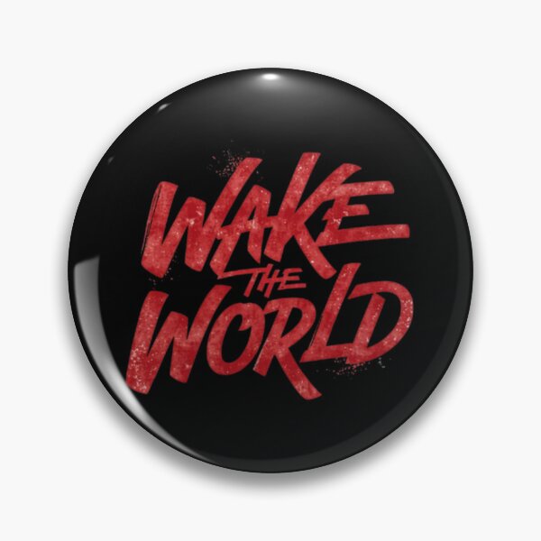 Item preview,  Wake The World – Typographie de motivation au pinceau rouge designed and sold by Wawan35200.