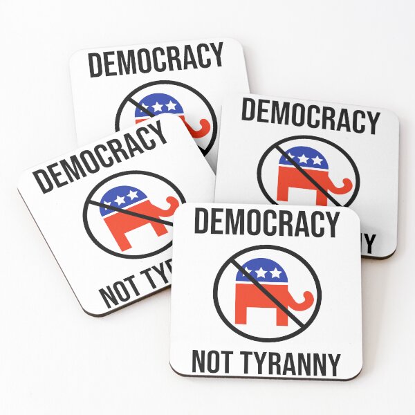 Item preview, Democracy not tyranny  designed and sold by Rachel the Artist .